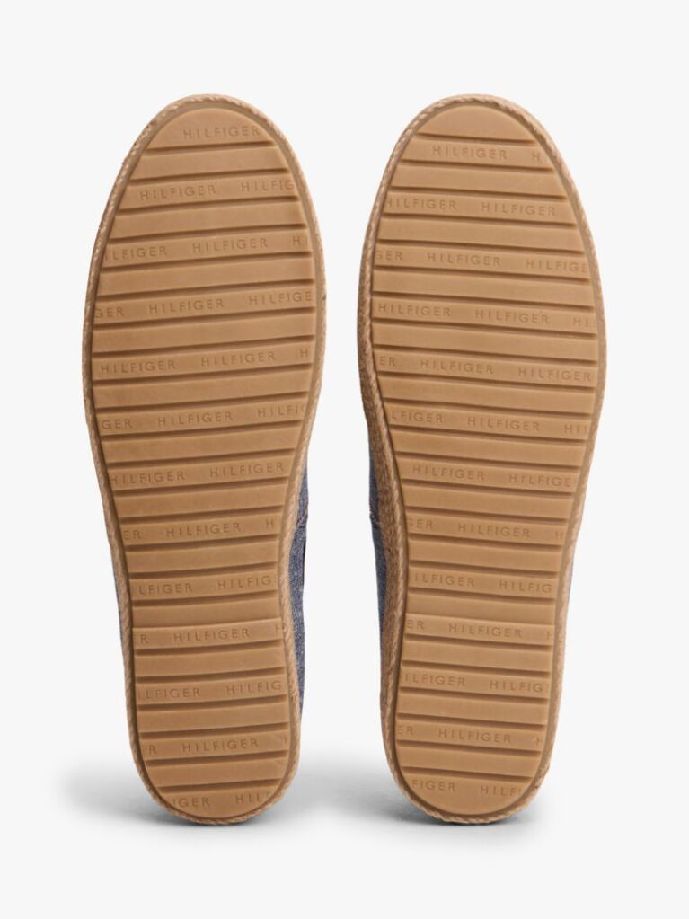 Black Linen Chambray Espadrilles  Men