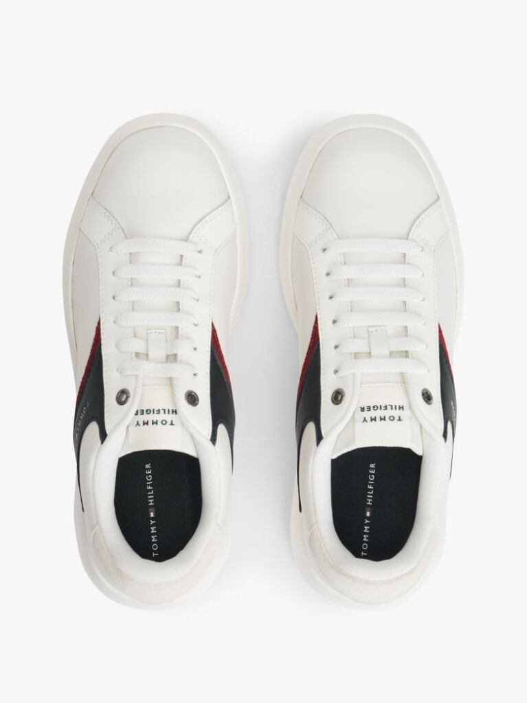 Άσπρο Δερμάτινα Sneakers  Άνδρες
