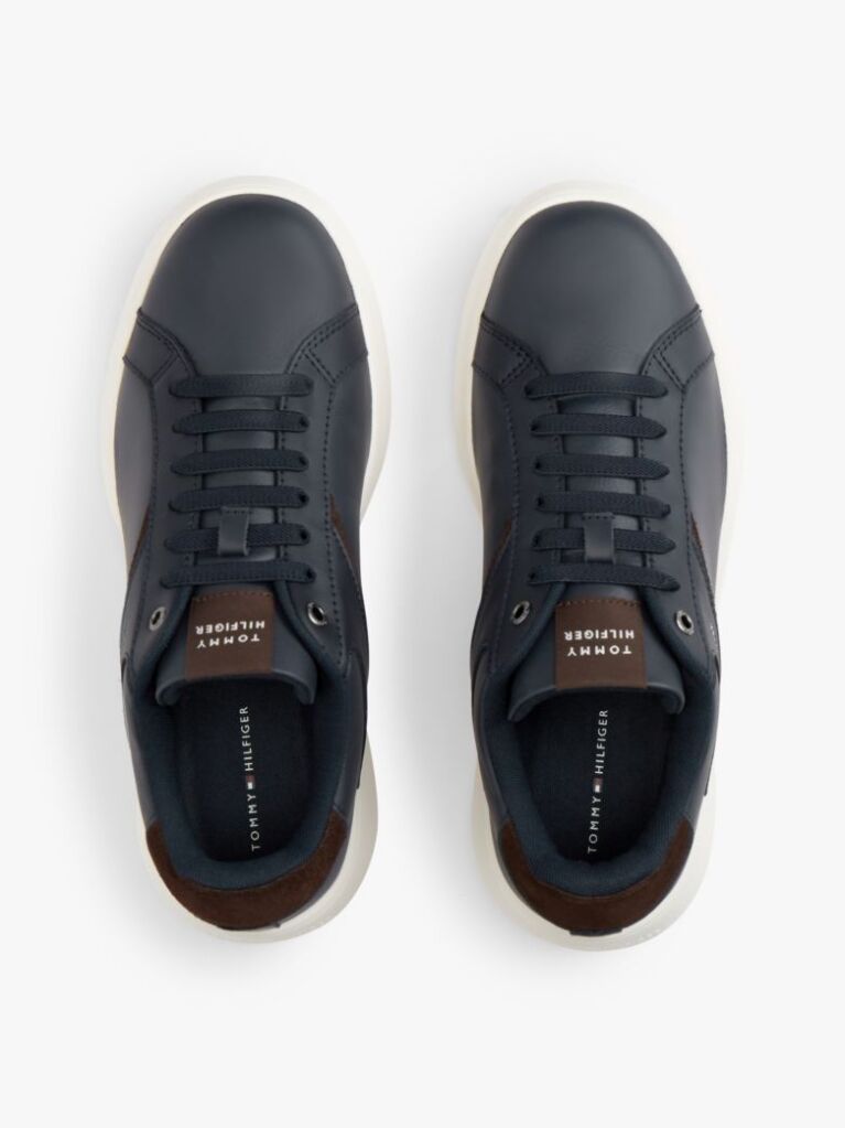 Μπλε Δερμάτινα Sneakers  Άνδρες