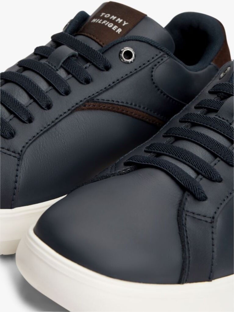 Μπλε Δερμάτινα Sneakers  Άνδρες
