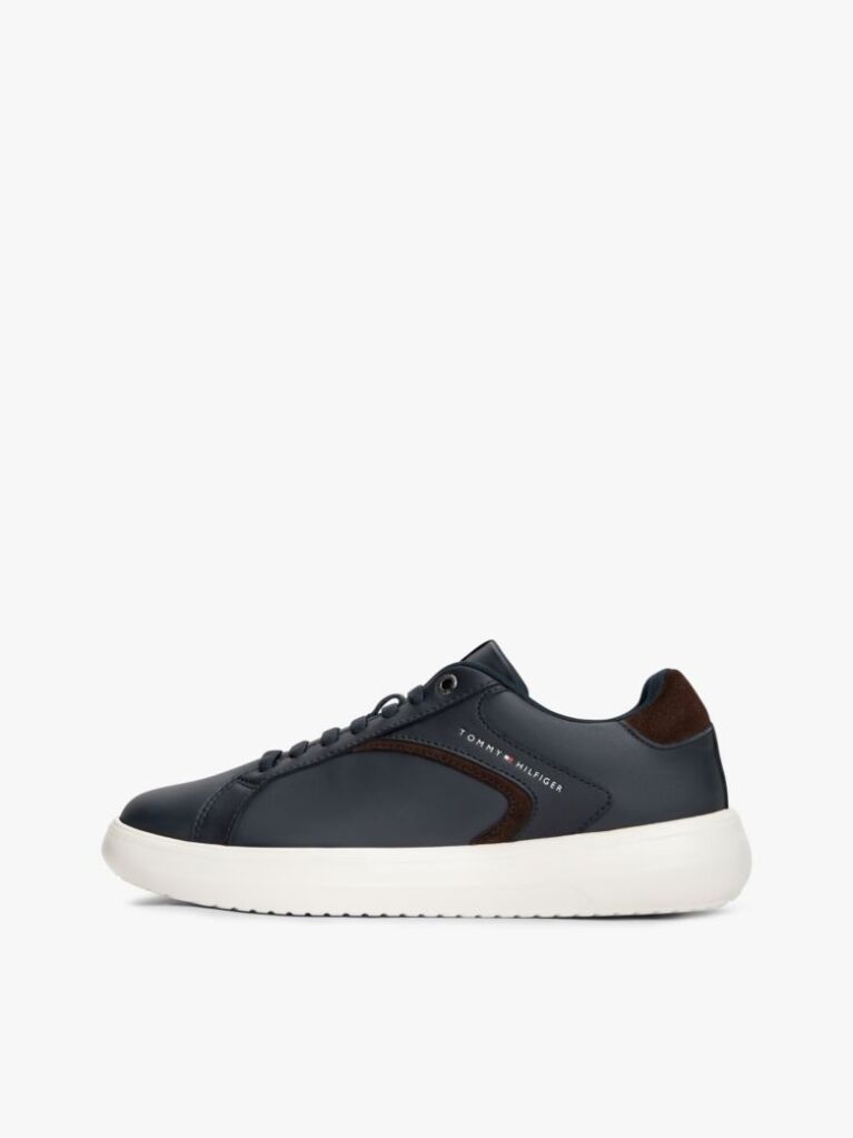 Μπλε Δερμάτινα Sneakers  Άνδρες