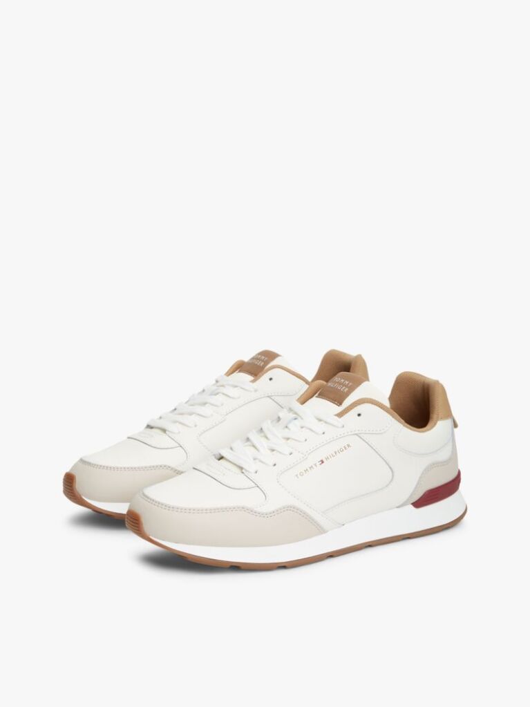 Multi Logo Lightweight Trainers With Leather  Men