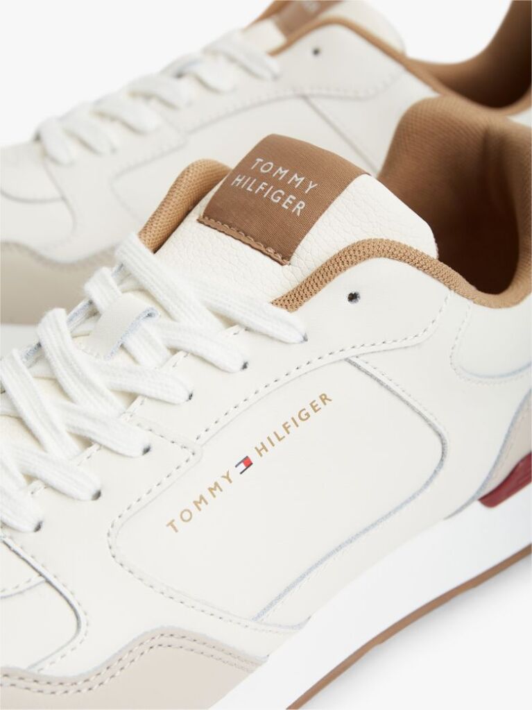 Multi Logo Lightweight Trainers With Leather  Men