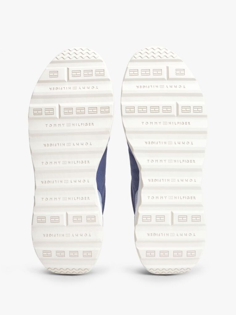Μπλε Ρετρό Sneakers Με Μίξη Υφών Και Chunky Σόλα  Άνδρες