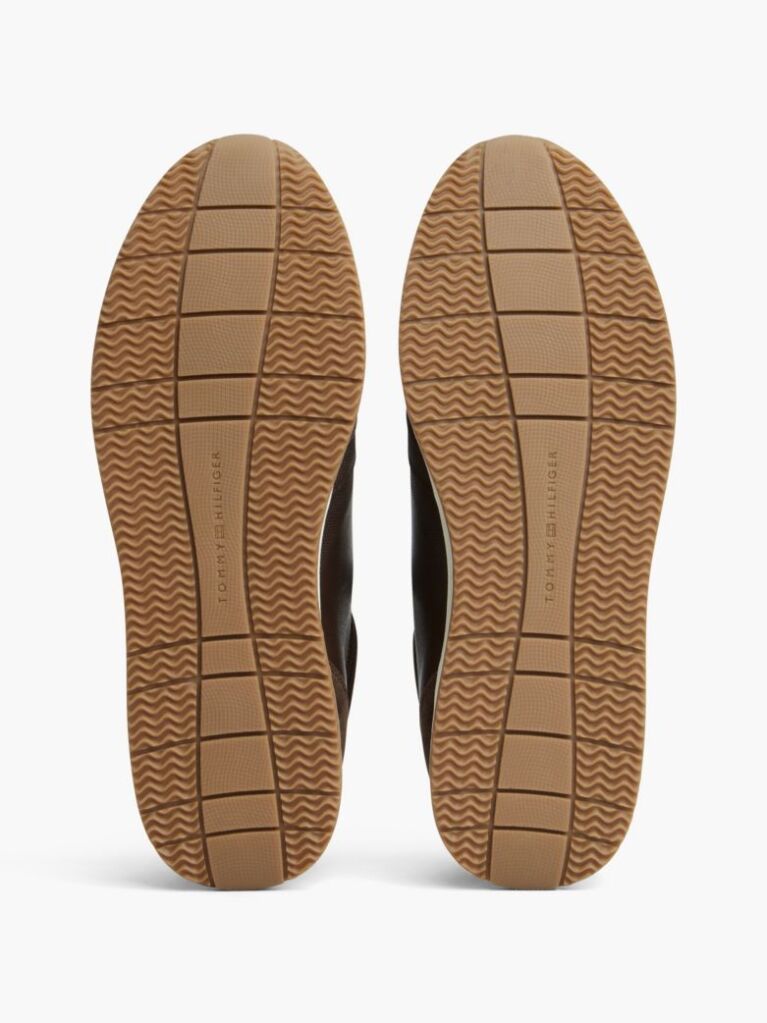 Brown Suede Mixed Texture Trainers  Men