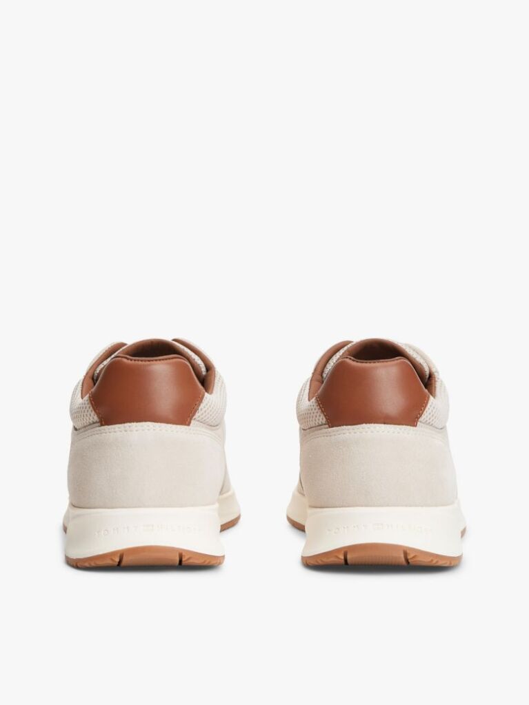 Μπεζ Σουέτ Sneakers Με Μίξη Υφών  Άνδρες