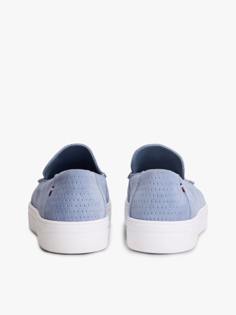 Blue Lightweight Suede Loafers  Men