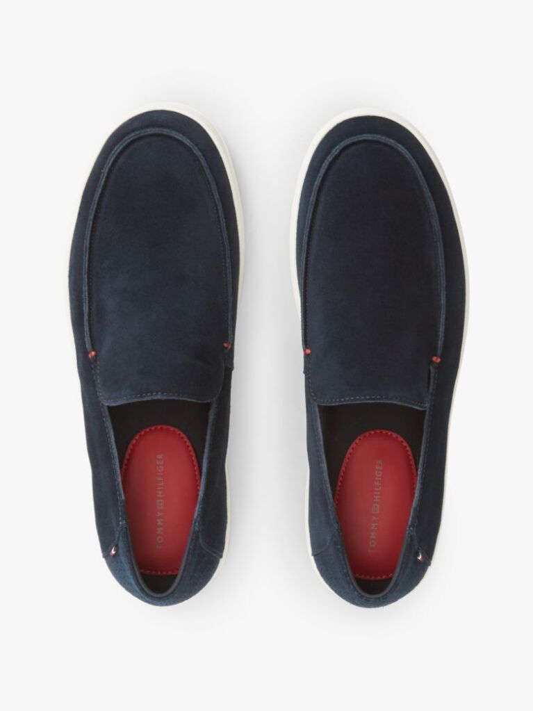 Blue Lightweight Suede Loafers  Men