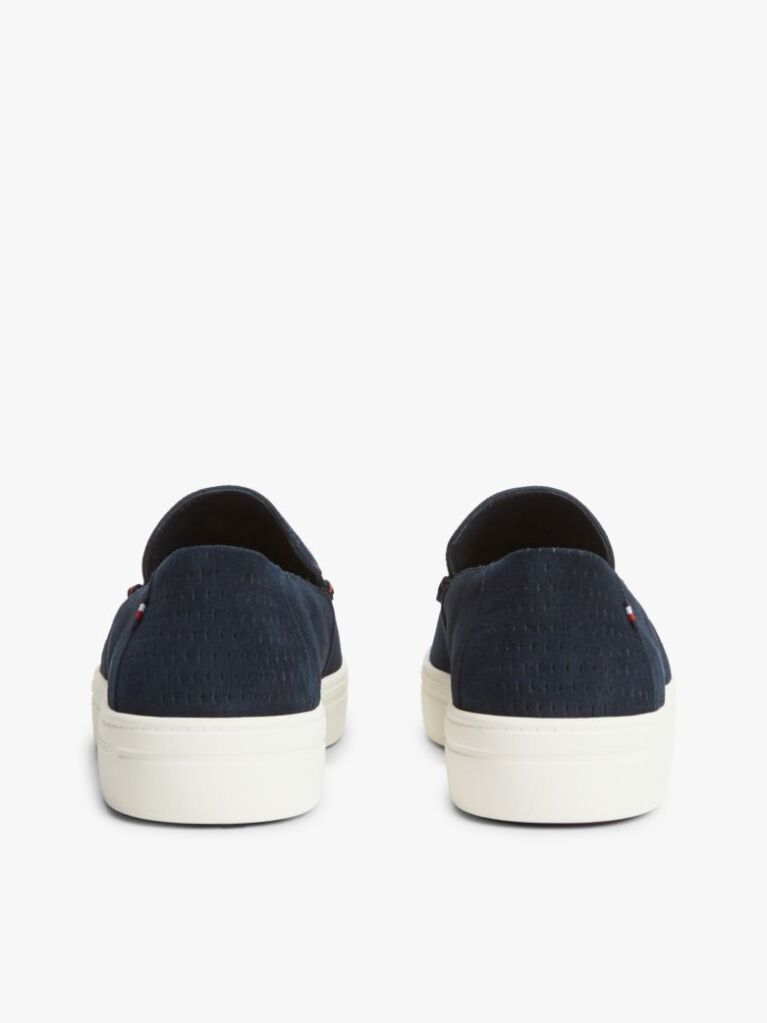 Blue Lightweight Suede Loafers  Men