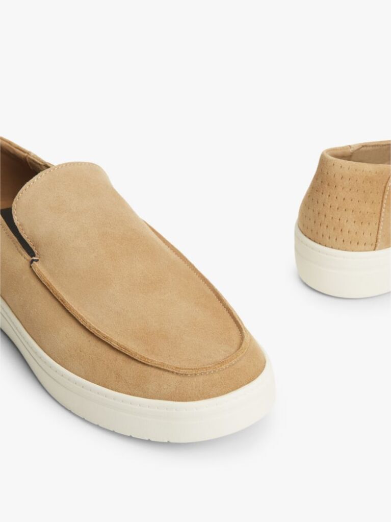 Μπεζ Σουέτ Loafers  Άνδρες