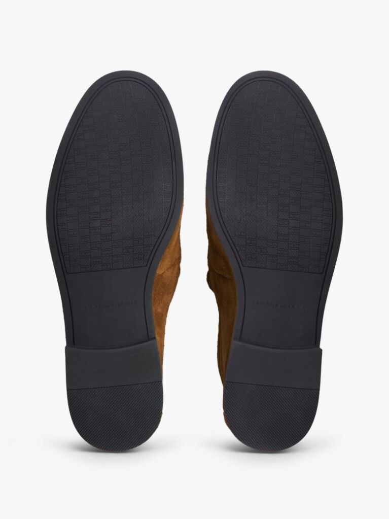 Καφέ Σουέτ Loafers Με Λογότυπο Και Tassel  Άνδρες