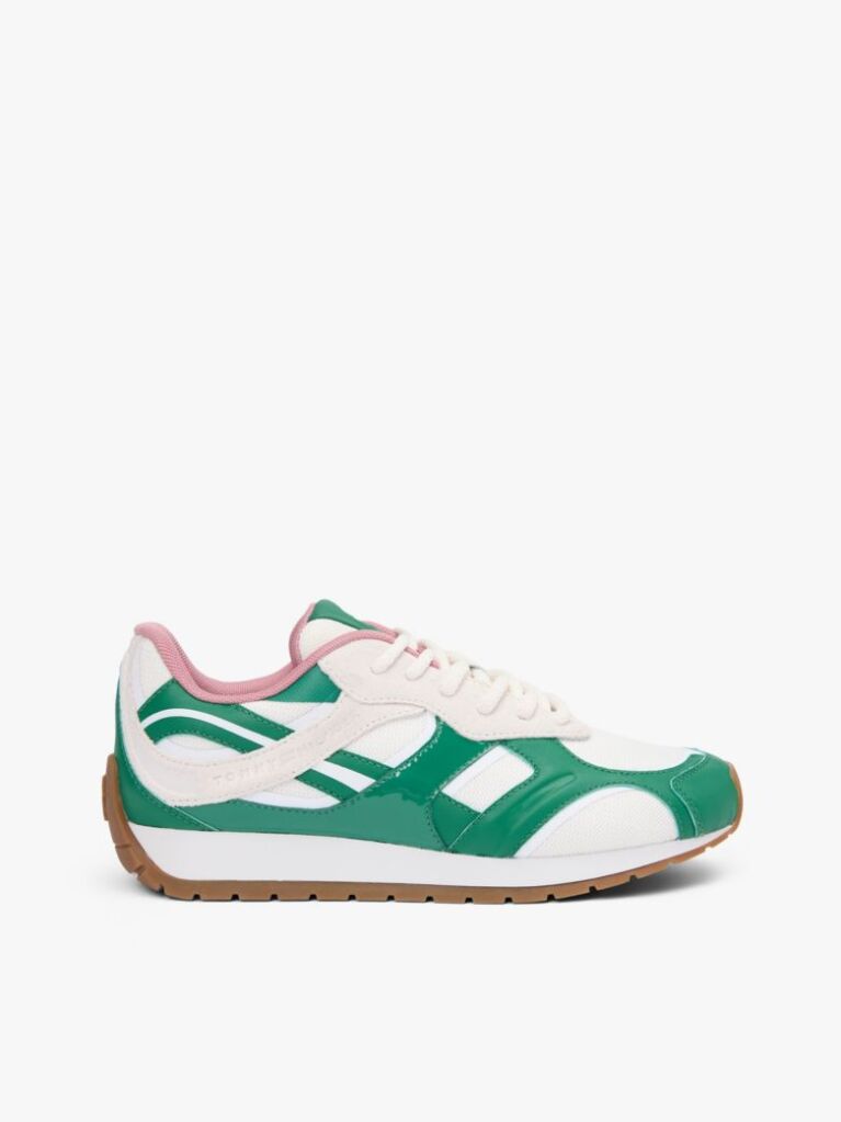 Multi TH Monogram Δερμάτινα Sneakers Με Μίξη Υφών  Γυναίκες