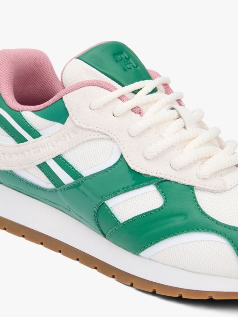 Multi TH Monogram Δερμάτινα Sneakers Με Μίξη Υφών  Γυναίκες