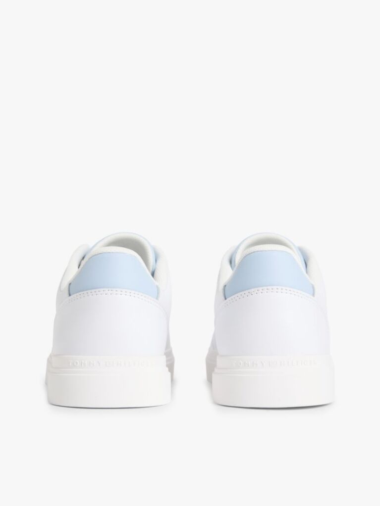 Άσπρο Δερμάτινα Sneakers Με Λογότυπο  Γυναίκες