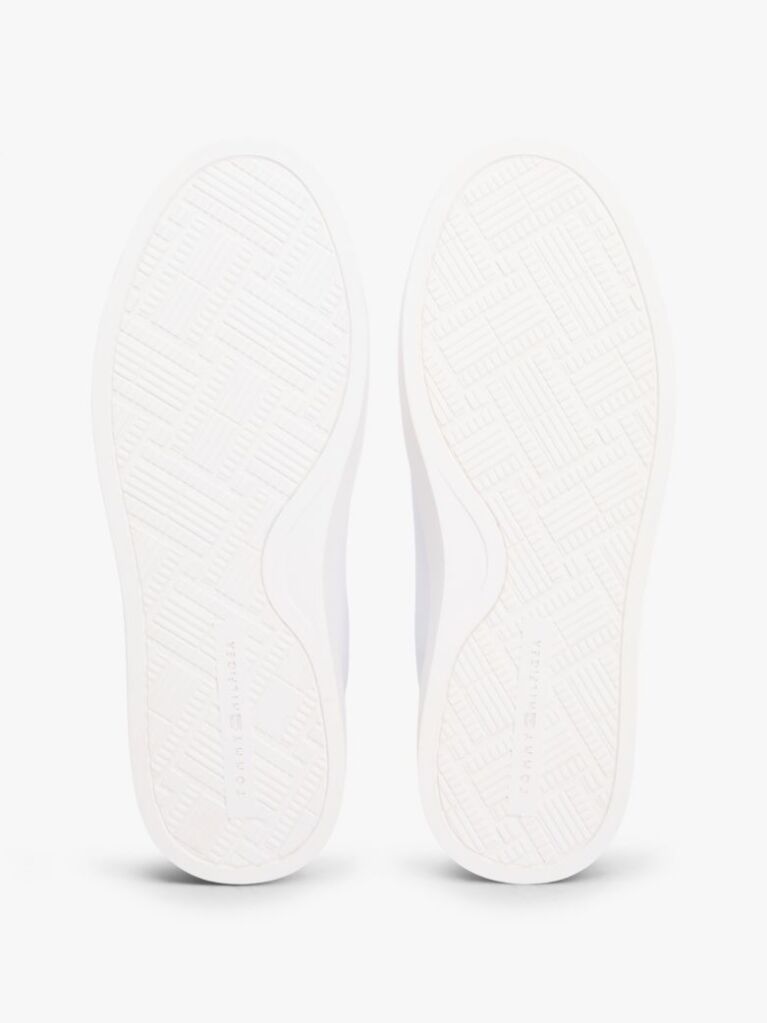 Multi Leather Metallic Logo Cupsole Trainers  Women