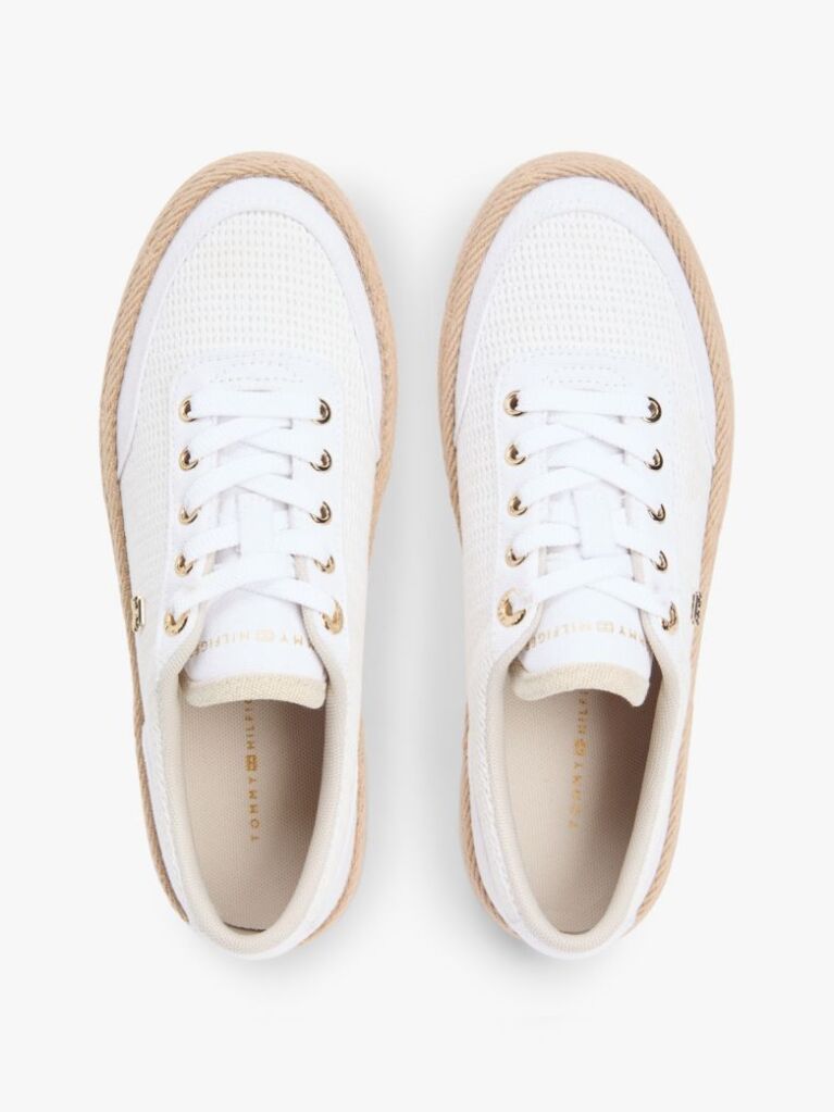 Multi TH Monogram Canvas Rope Platform Trainers  Women