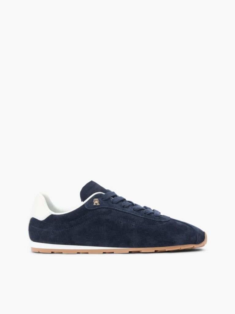 Μπλε Σουέτ Sneakers Με Μονόγραμμα TH  Γυναίκες