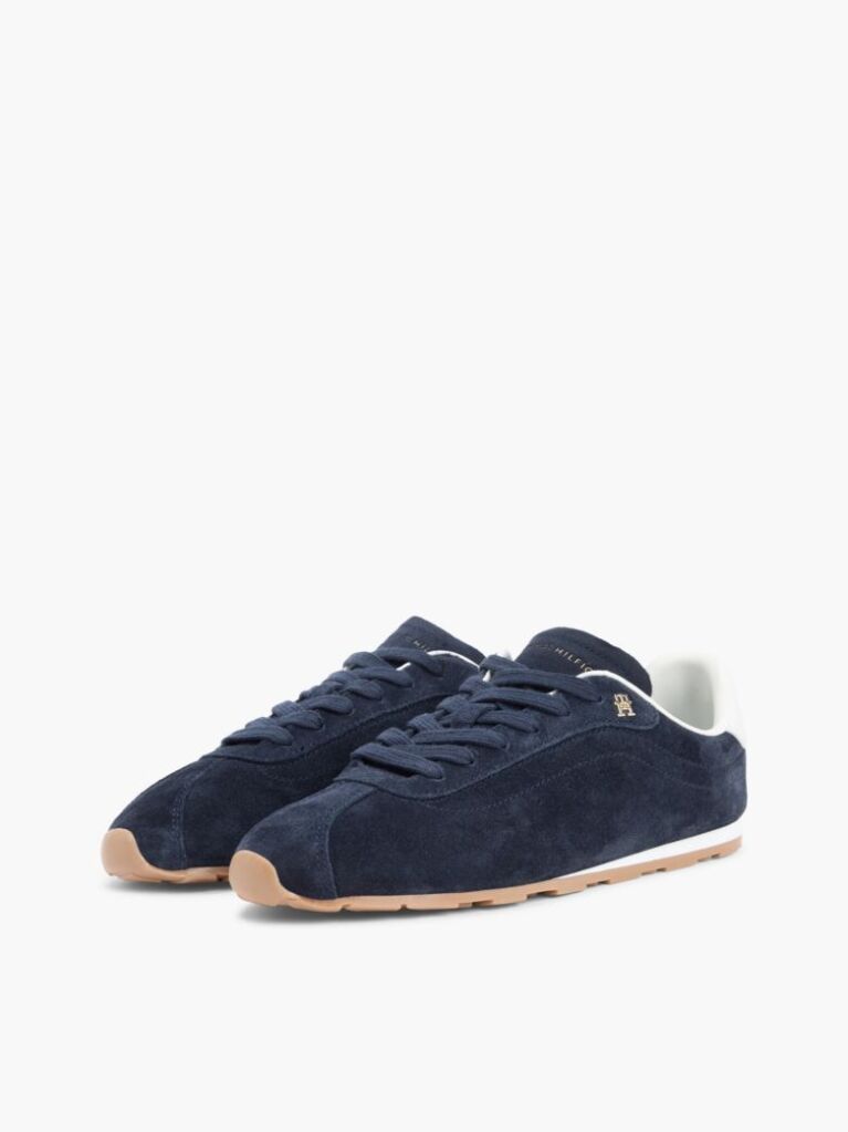 Μπλε Σουέτ Sneakers Με Μονόγραμμα TH  Γυναίκες