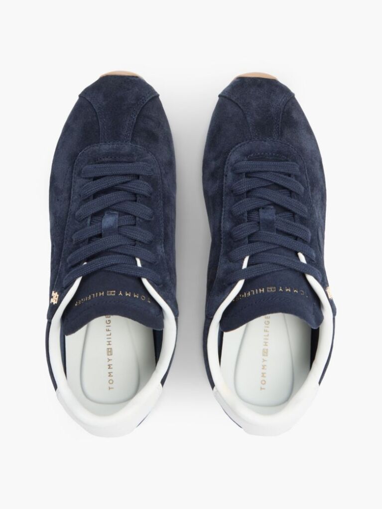 Μπλε Σουέτ Sneakers Με Μονόγραμμα TH  Γυναίκες