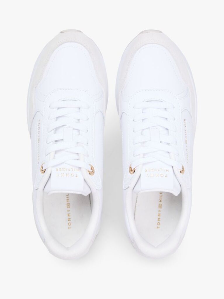 Άσπρο Δερμάτινα Sneakers Με Μονόγραμμα TH  Γυναίκες