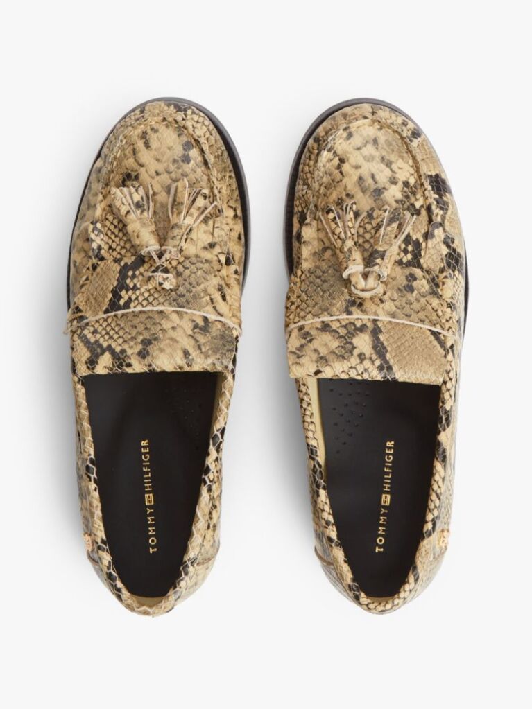 Multi Δερμάτινα Loafers Με Μοτίβο Φίδι  Γυναίκες