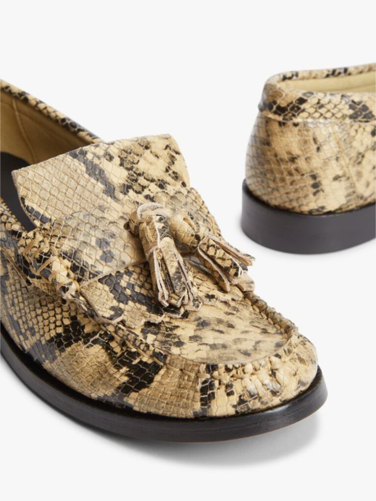 Multi Δερμάτινα Loafers Με Μοτίβο Φίδι  Γυναίκες