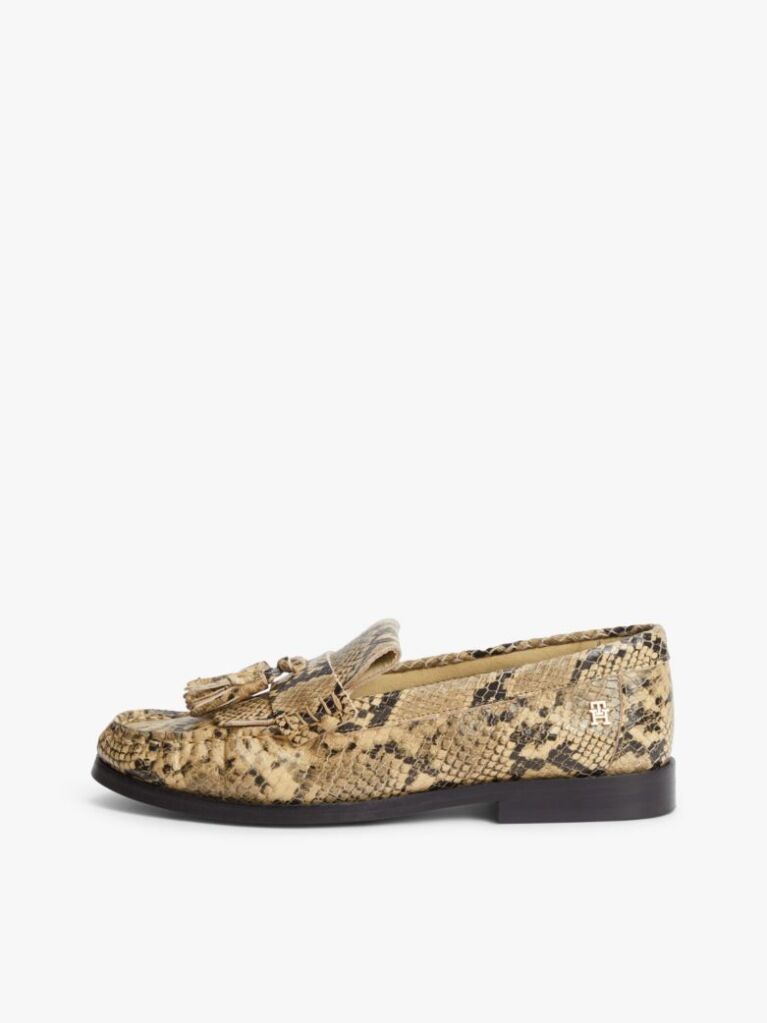 Multi Δερμάτινα Loafers Με Μοτίβο Φίδι  Γυναίκες
