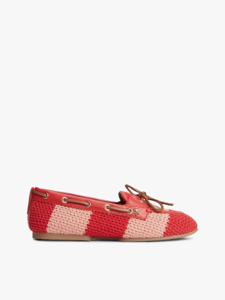 Multi Two-Tone Woven Flexible Boat Shoes  Women