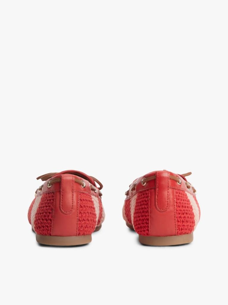 Multi Two-Tone Woven Flexible Boat Shoes  Women