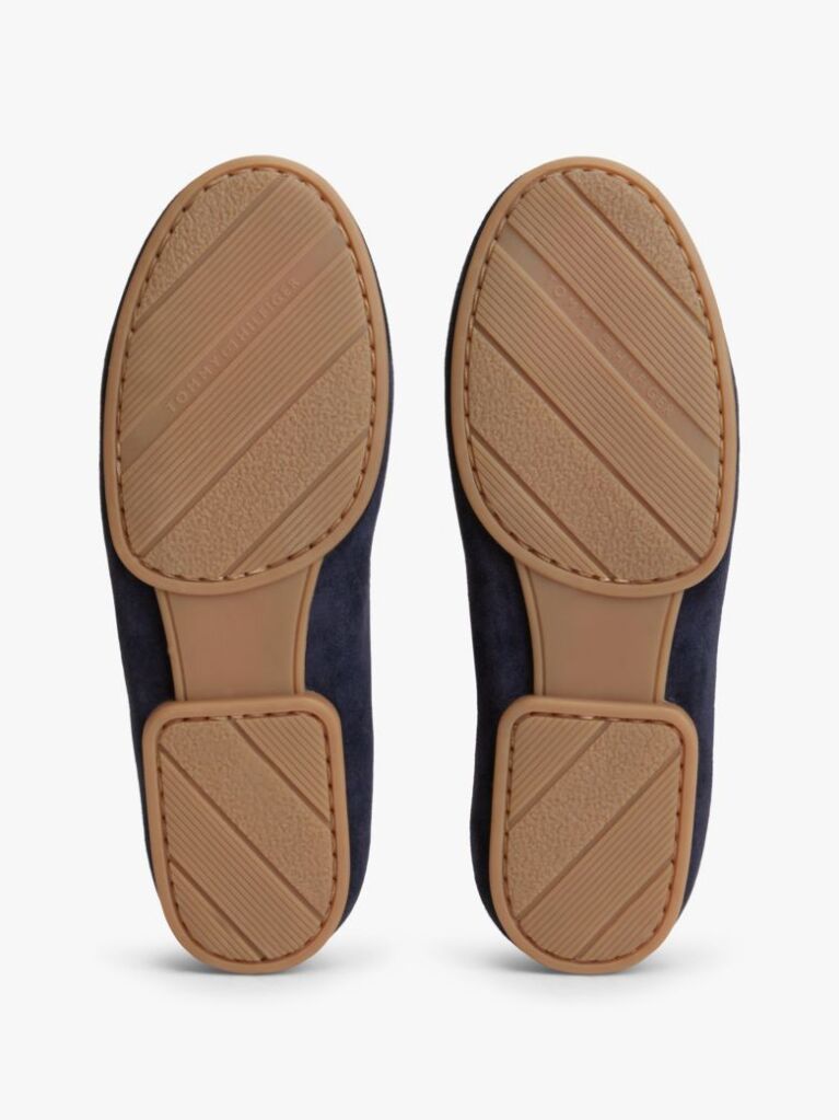 Blue TH Monogram Flexible Suede Loafer Ballerinas  Women