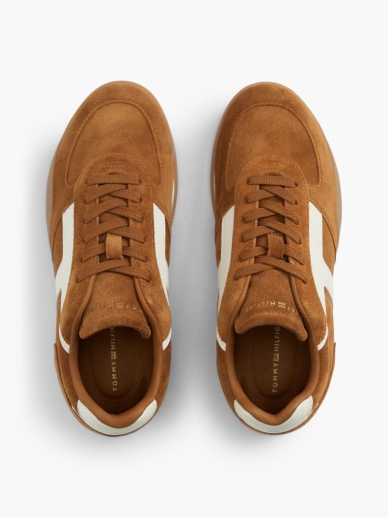 Brown Suede Vintage Low Profile Sneakers  Women
