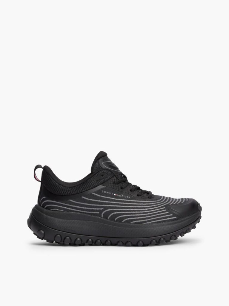 Μαύρο Πλεκτά Sneakers  Γυναίκες