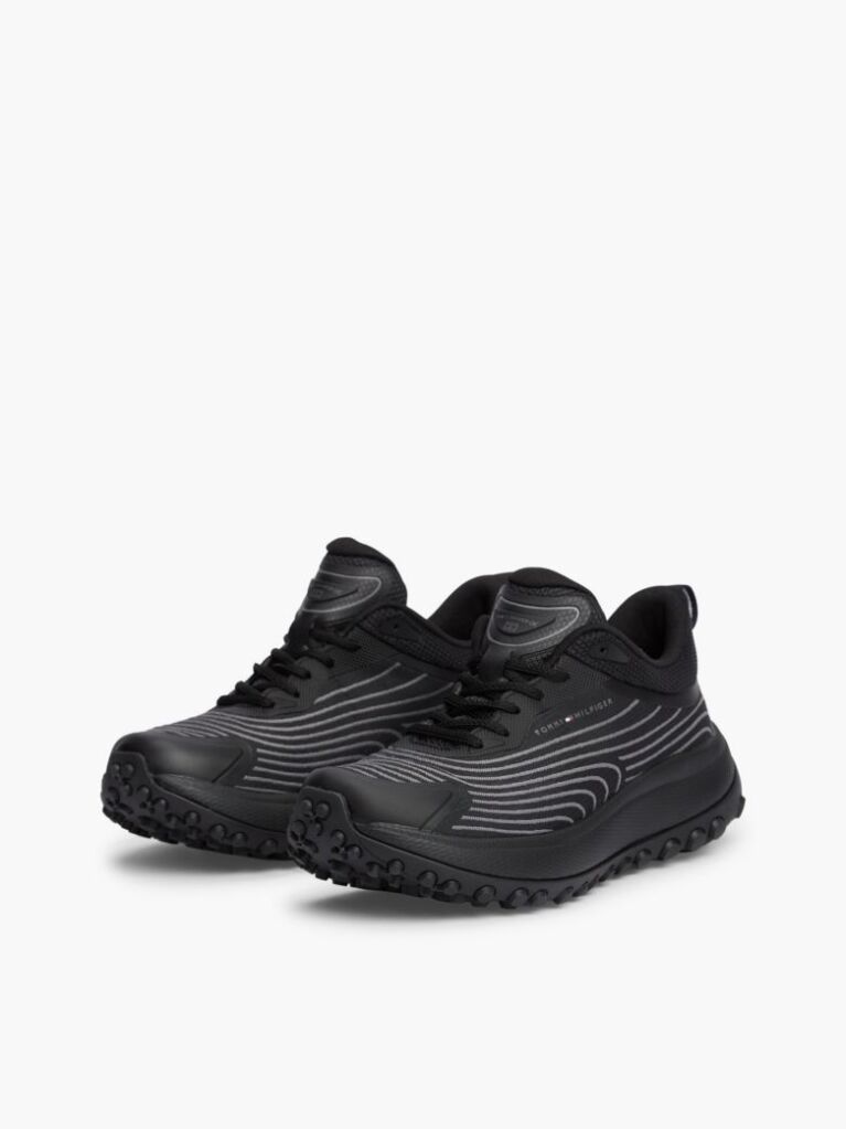 Μαύρο Πλεκτά Sneakers  Γυναίκες
