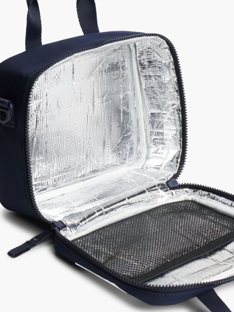 Blue Signature Colour-Blocked Textile Lunch Box  Kids Unisex