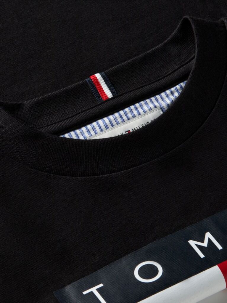 Μαύρο T-Shirt Με Heritage Σημαιάκι  Αγόρια