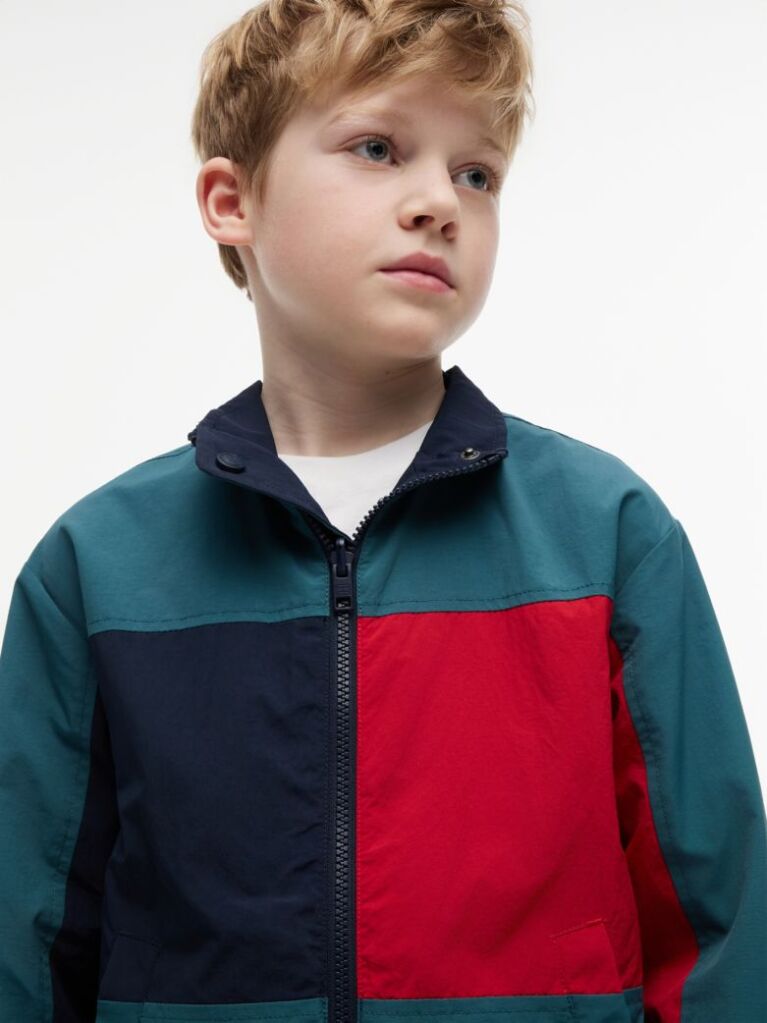 Blue Flag Embroidery Relaxed Jacket  Boys