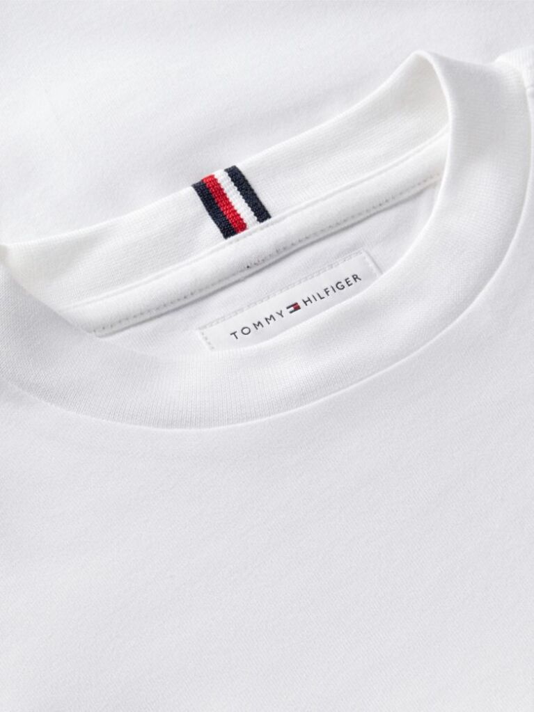 Άσπρο Μακρυμάνικο T-Shirt Με Λογότυπο  Αγόρια
