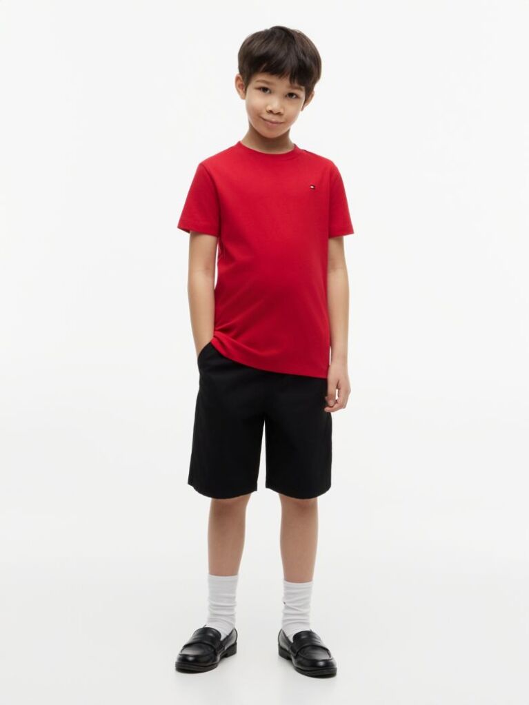 Red Crew Neck T-Shirt  Boys