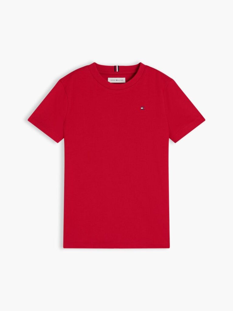 Red Crew Neck T-Shirt  Boys