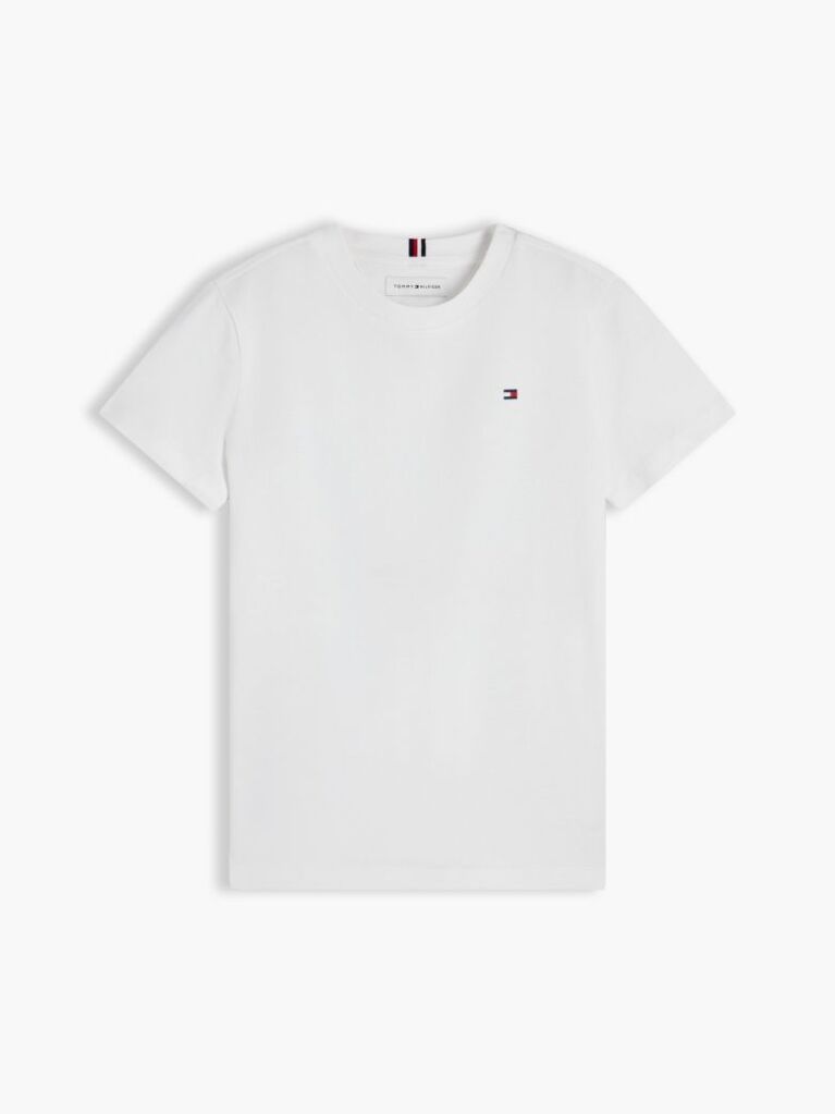 White Crew Neck T-Shirt  Boys