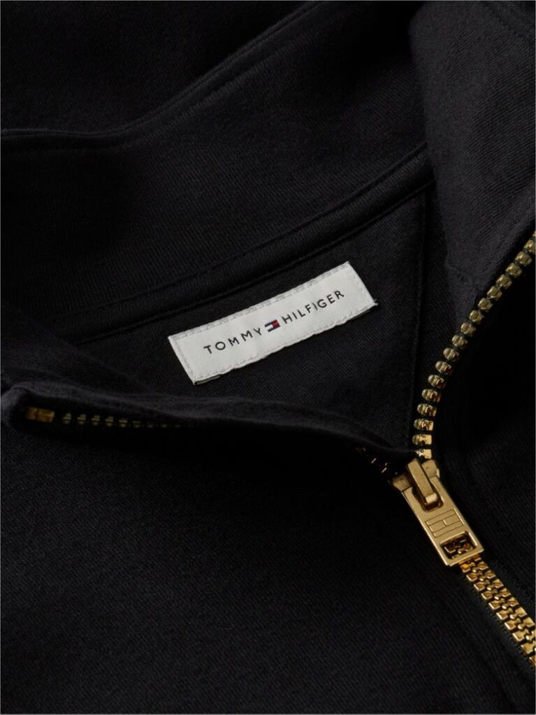 Black Logo Badge Quarter-Zip Sweatshirt  Boys
