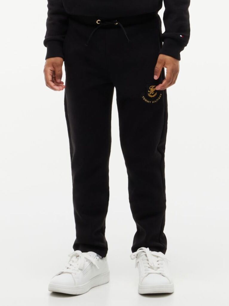 Black Logo Badge Joggers  Boys