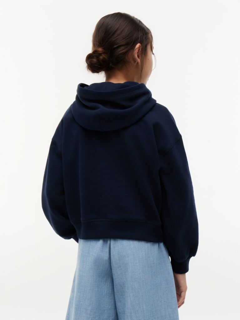 Μπλε Άνετο Hoody Με Λογότυπο  Κορίτσια