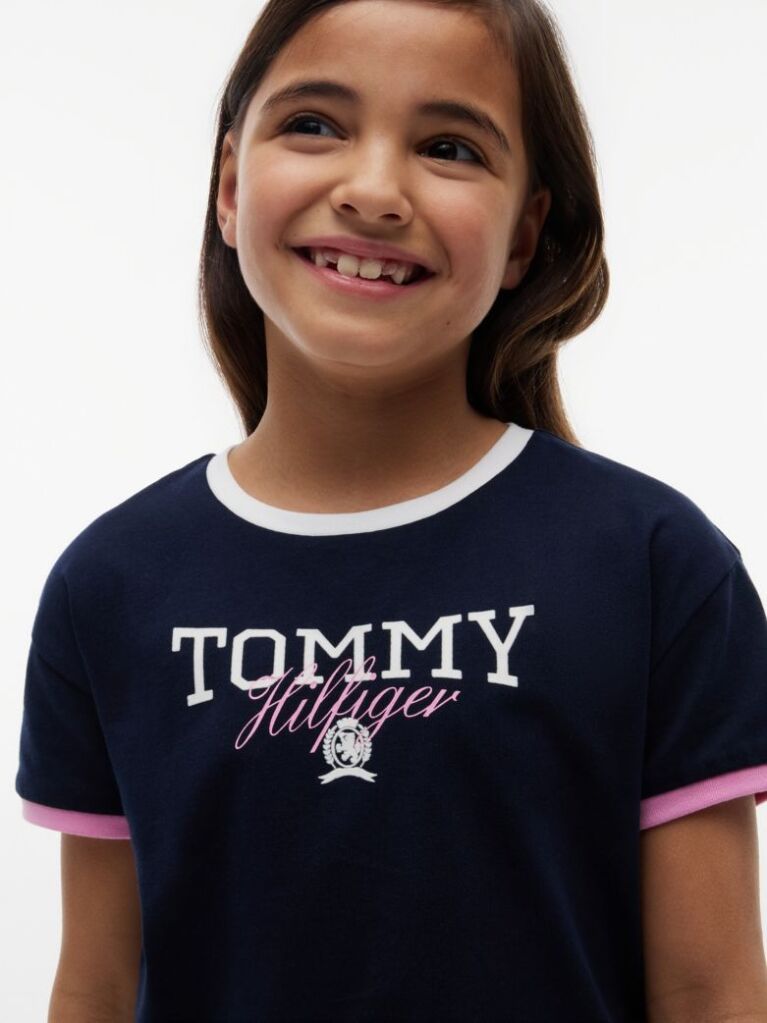 Blue Crest Relaxed T-Shirt  Girls