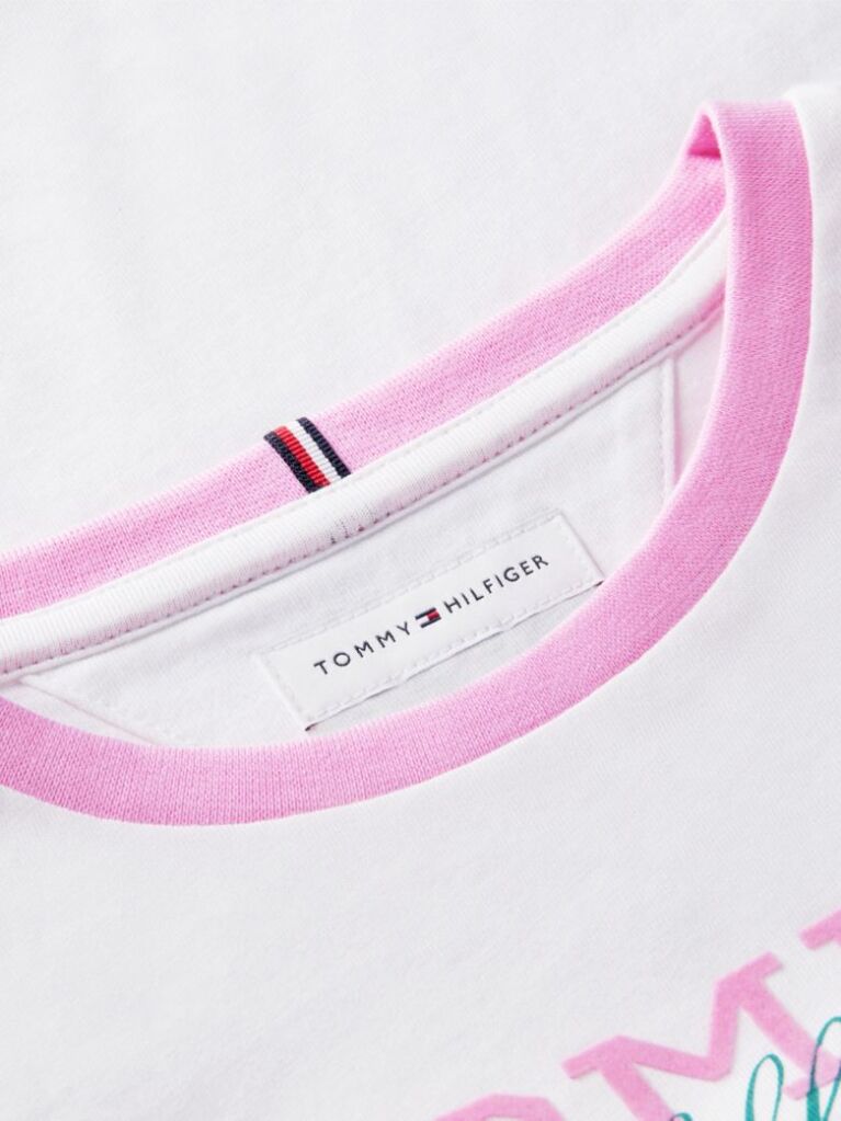 White Crest Relaxed T-Shirt  Girls