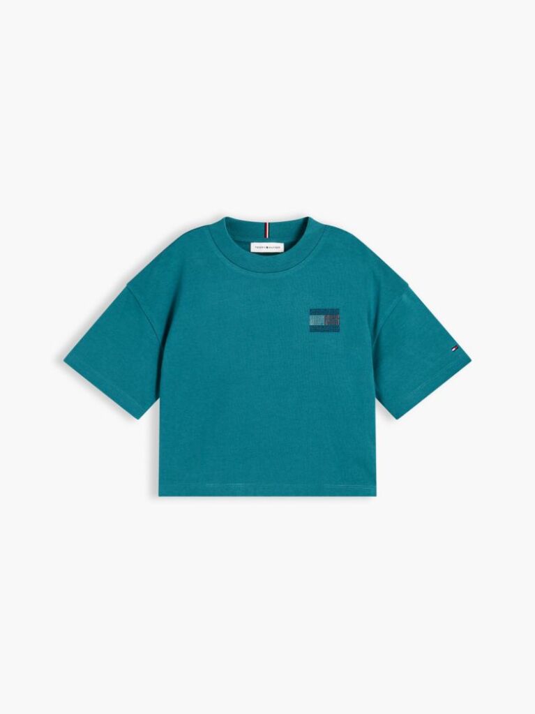 Μπλε Βαμβακερό T-Shirt  Κορίτσια