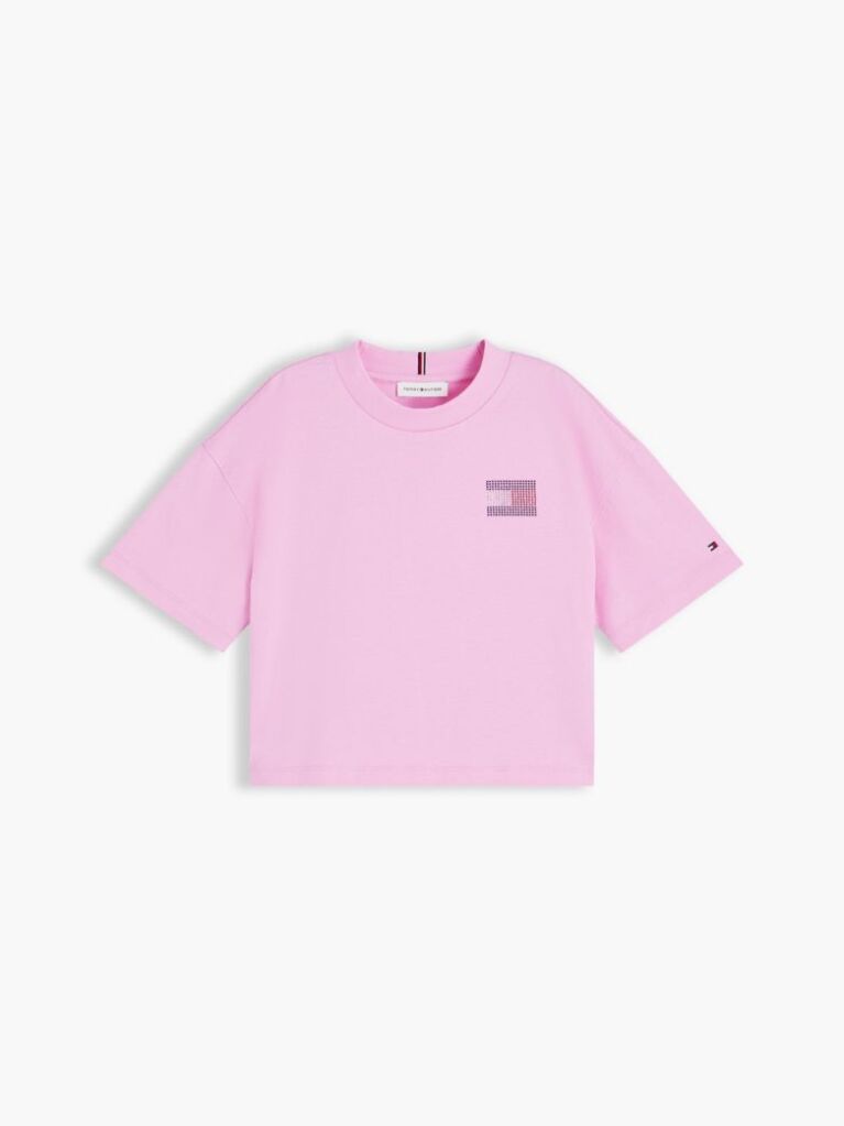 Ροζ Βαμβακερό T-Shirt  Κορίτσια