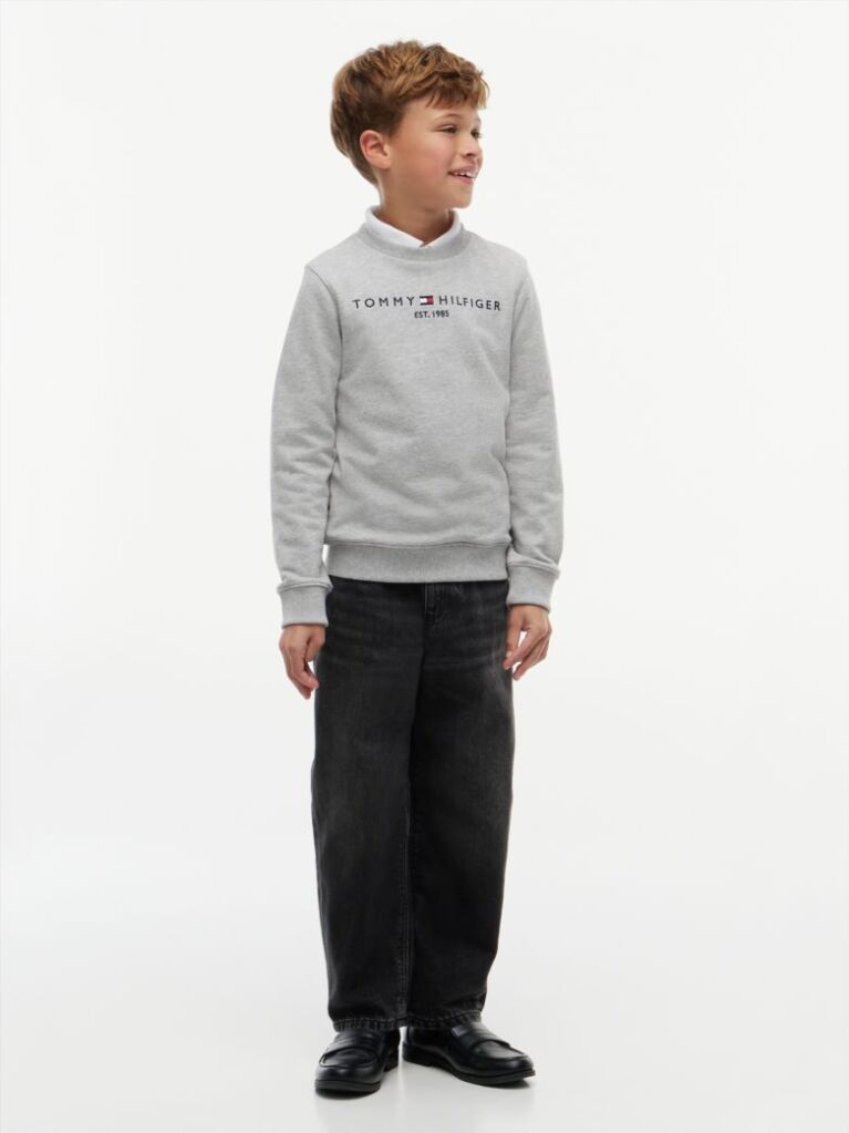 Grey Essential Logo Sweatshirt  Kids Unisex