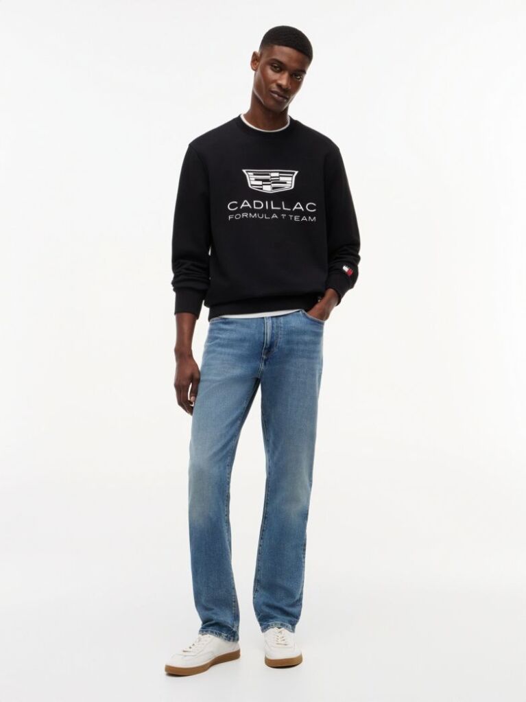 Black TH x Cadillac Formula 1® Team Logo Sweatshirt  Unisex