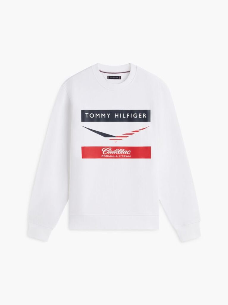 Άσπρο TH x Cadillac Formula 1® Team Chevron Φούτερ  Unisex